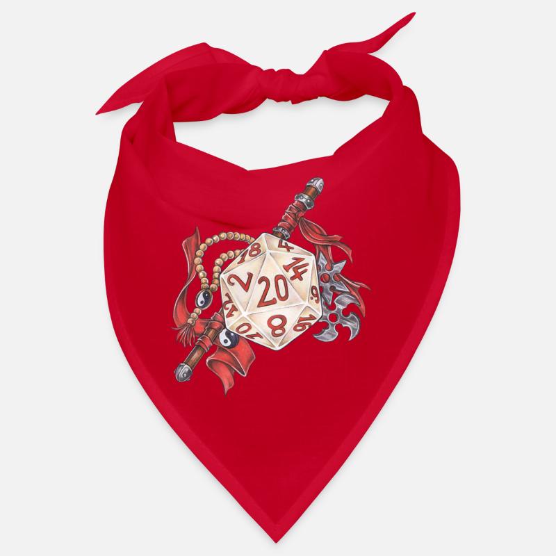 Role Playing Game Tabletop D20 Dice Gift Monk Bandana