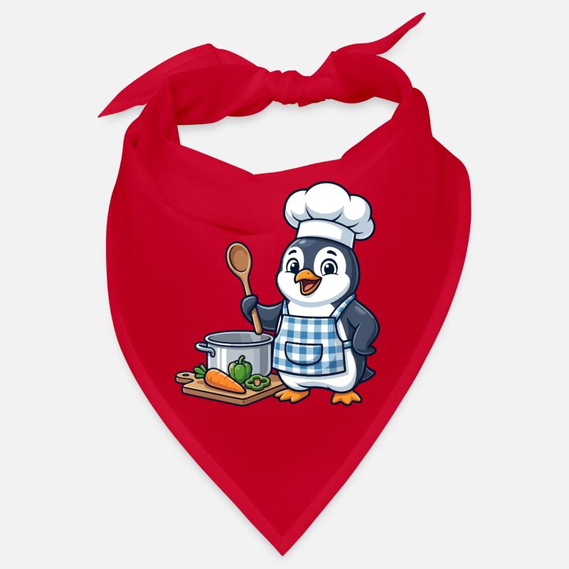 Cuisson des légumes de Penguin Chef Bandana
