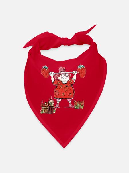 Frau Rot - Bandana - Rot - Vorne