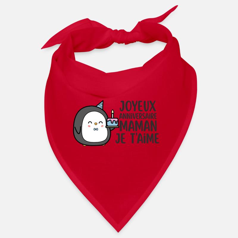 Pinguin-Geburtstags-Mama, ich liebe dich Bandana