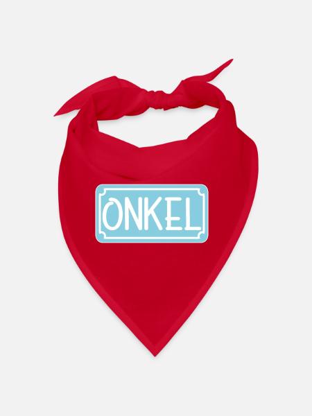Geschenke für ONKEL - ONKEL WERDEN - Bandana - Rot - Vorne