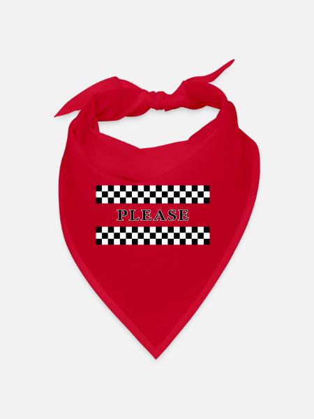 Karos Please - Bandana - Rot - Vorne