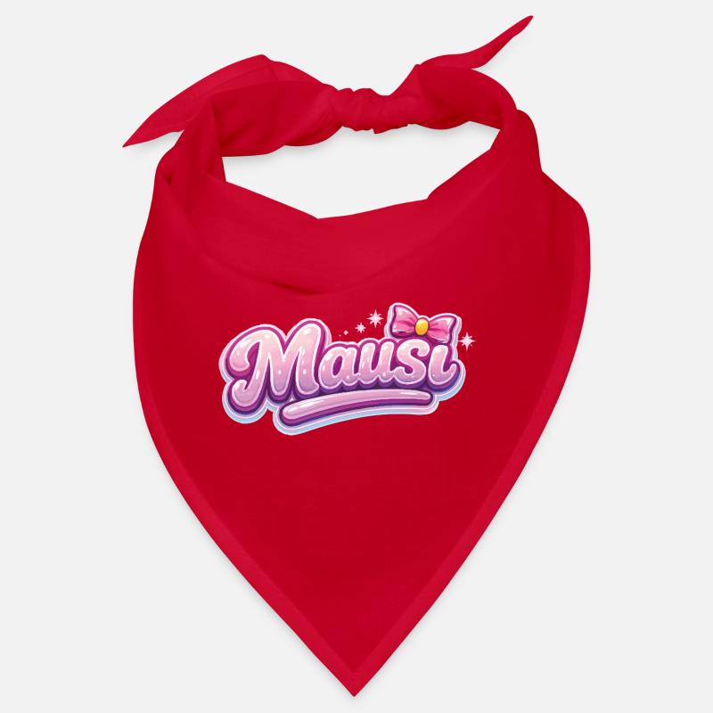 Mäusi Pink Logo with Bow Bandana