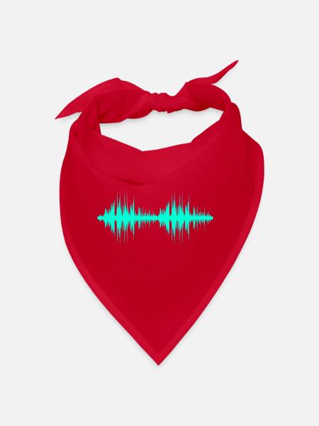 Techno Bass - Bandana - Rot - Vorne