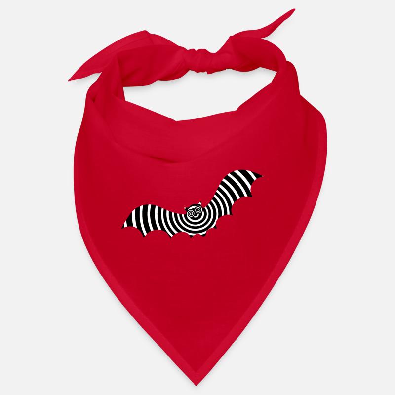 Bat Optical Illusion Illusion Halloween Bandana