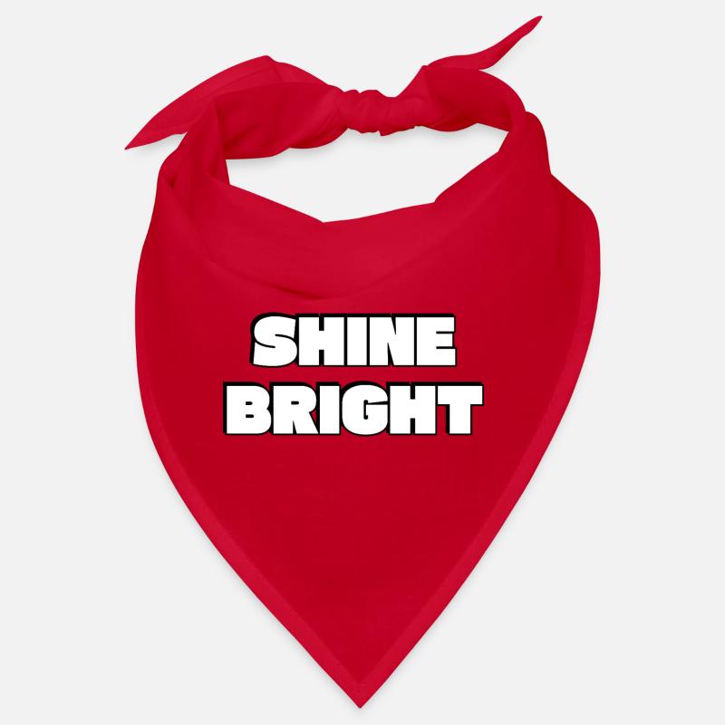 Shine Bright: Bold Typography Bandana