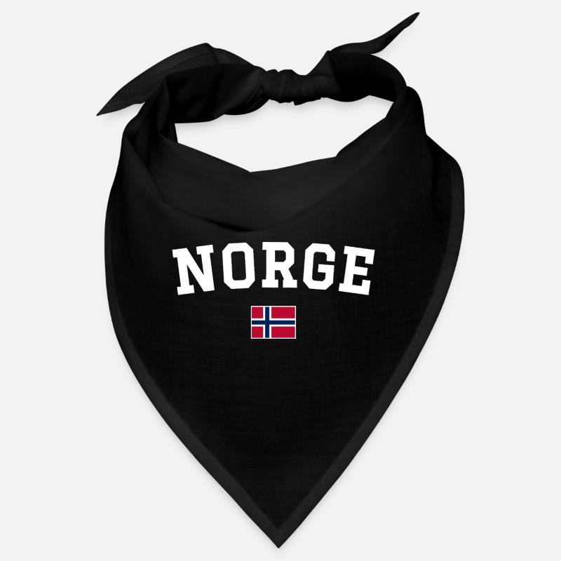 Norway Flag Design White Bandana