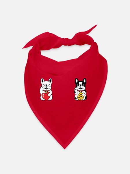 Lucky Dog - Bandana - Rot - Vorne
