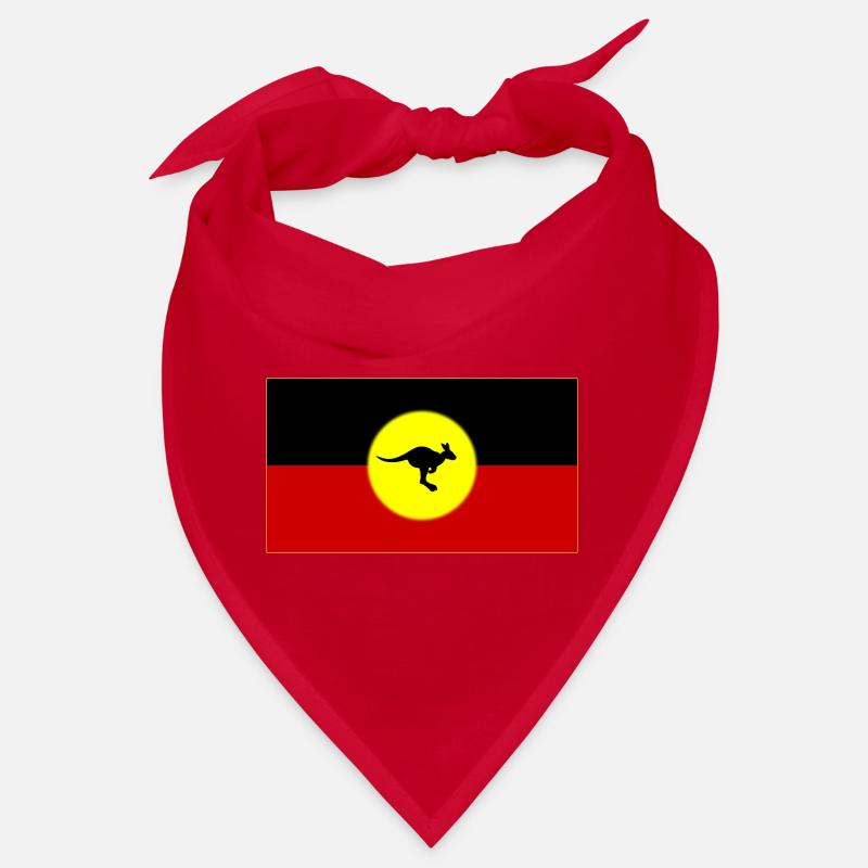 Aboriginal Flag with Kangaroo Bandana
