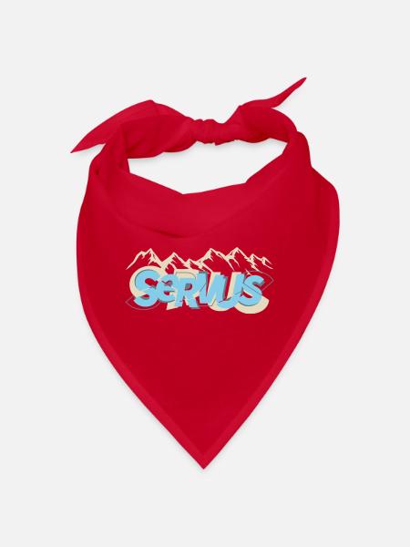 Servus Panorama - Bandana - Rot - Vorne