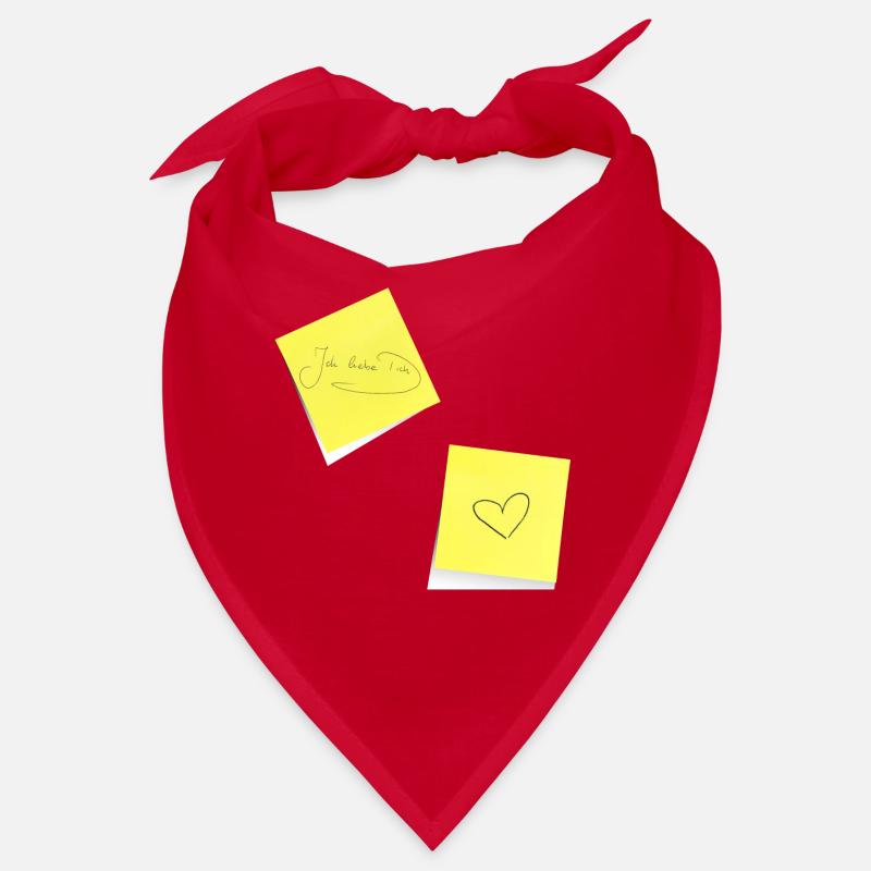 I love you, notepad, sticky note, note Bandana