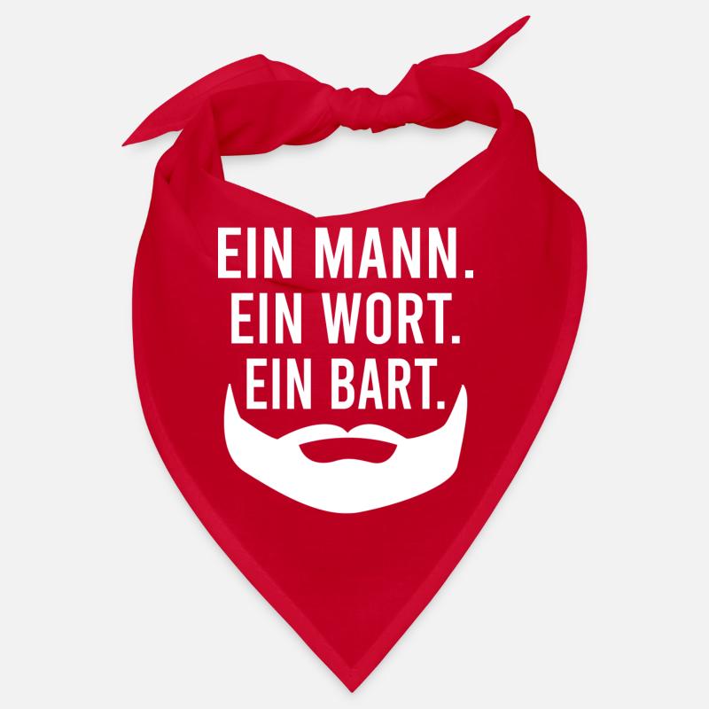 Ein Mann. Ein Wort. Ein Bart. Bärtiger Mann Bart Bandana