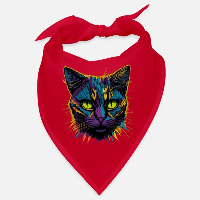 Pop Art Cat Bandana