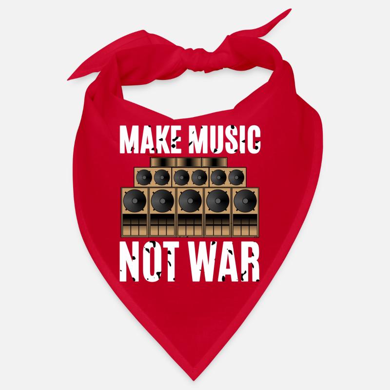 Make Music Not War Bandana
