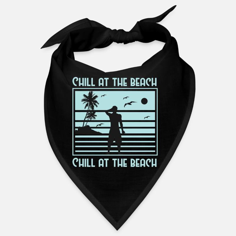 Relaxed Beach Silhouette Design Bandana