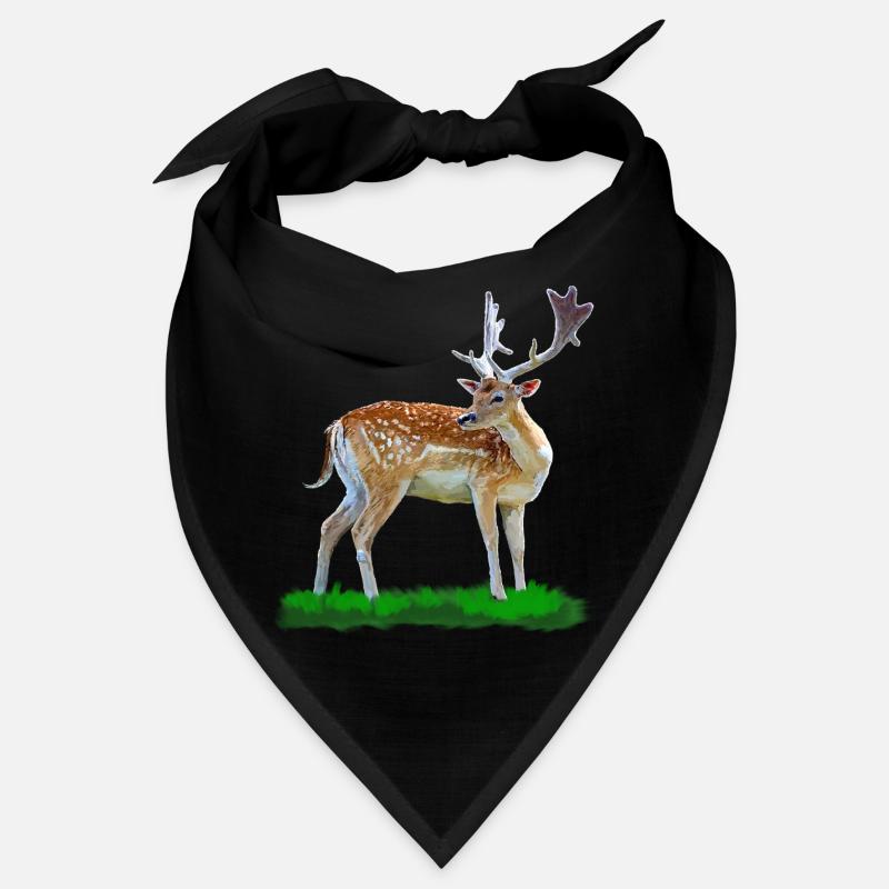 Style aquarelle cerf de forêt Bandana