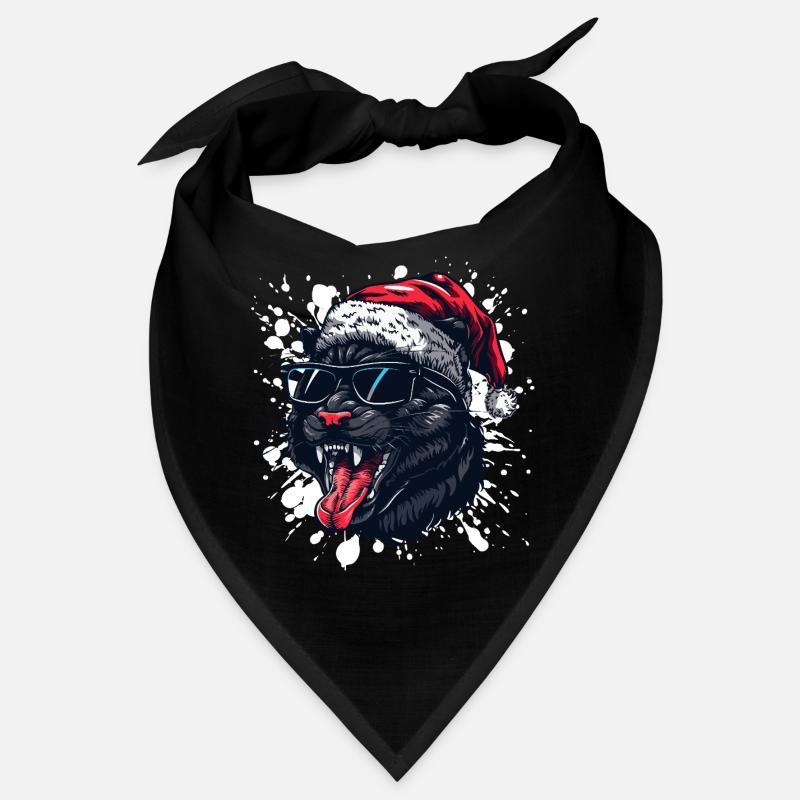 Panthère Noël Drôle Bandana