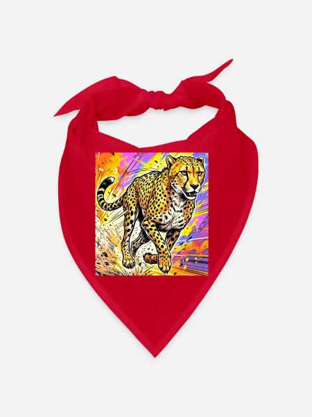 Gepard - Bandana - Rot - Vorne