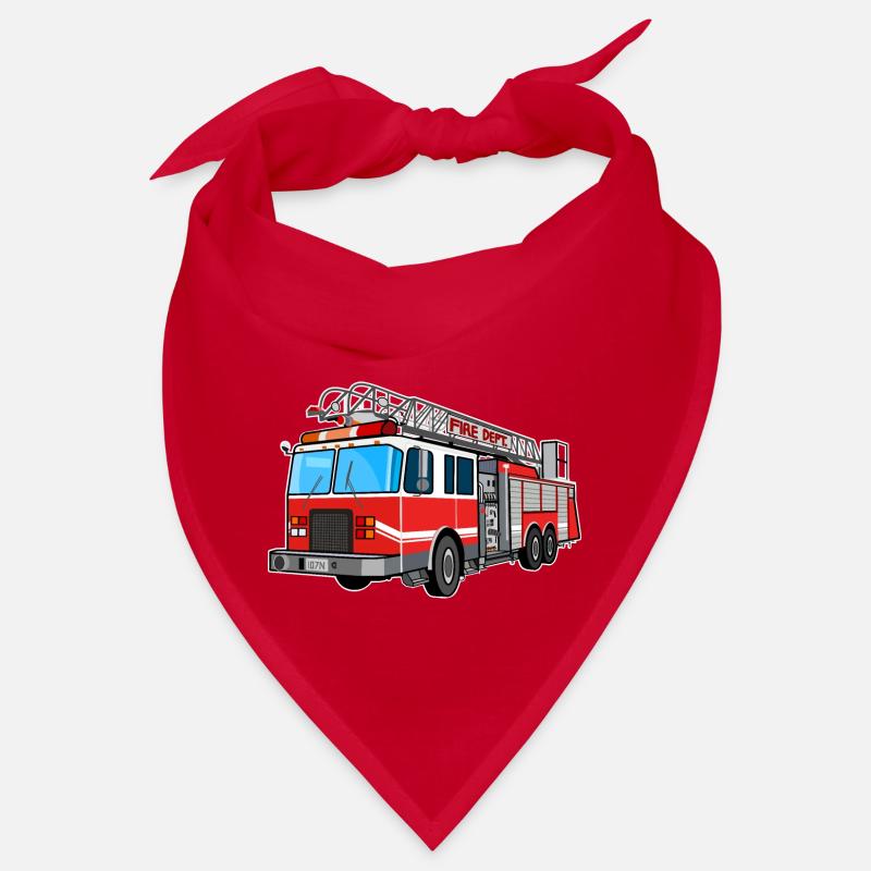 Fire brigade, fire engine, firefighter, extinguish Bandana