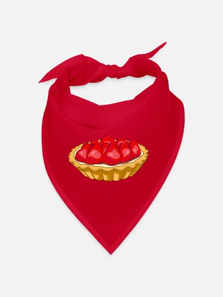 Strawberry tart - Bandana - red - Front