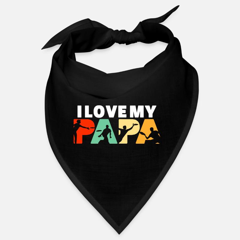 J’adore l’art rétro de disc golf de mon papa Bandana