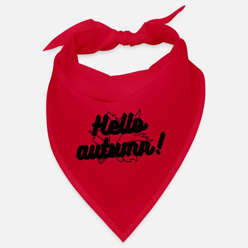Hello autumn Hallo Herbst Fall Bandana