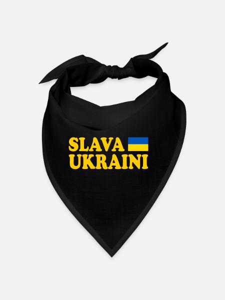 Slava ukraini ukraine - Bandana - red - Front
