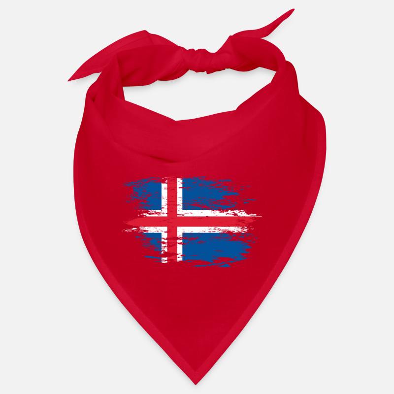 Drapeau islandais utilisé Bandana