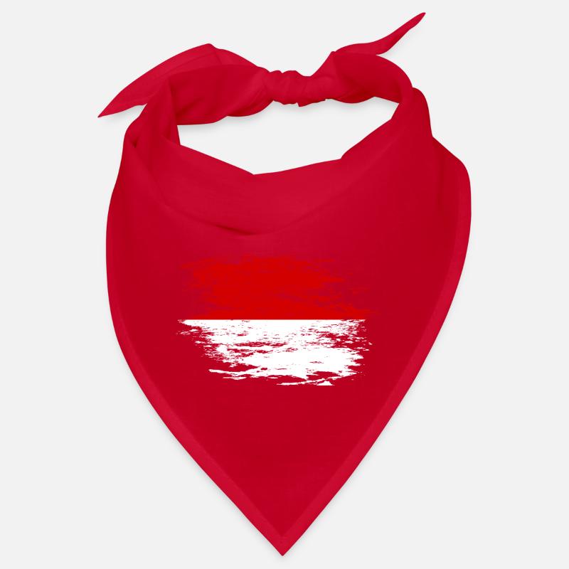 Drapeau indonésien utilisé Bandana