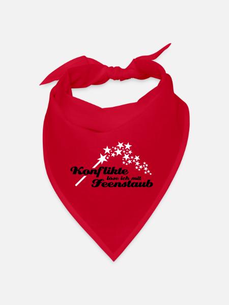 Je résous les conflits avec la poussière de fée - Bandana - rouge - Devant