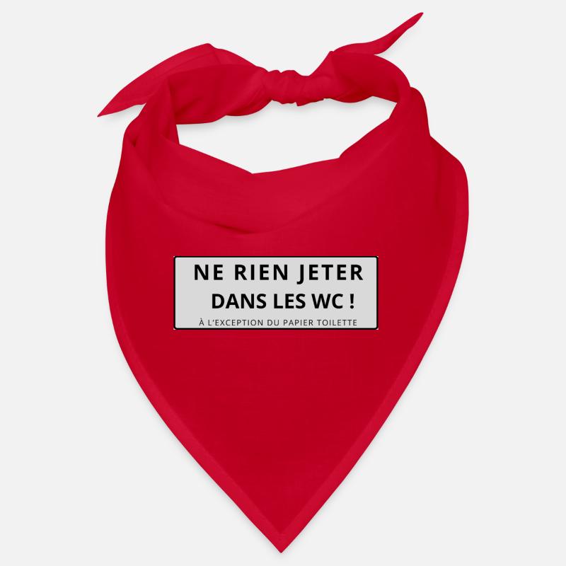 WC-Aufkleber Bandana