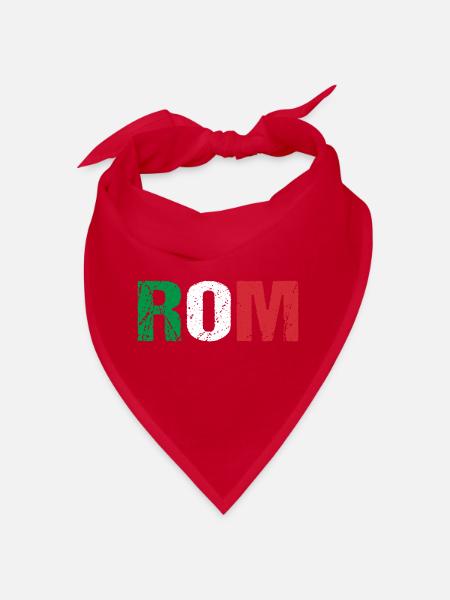 Rome Capitale Italie - Bandana - rouge - Devant