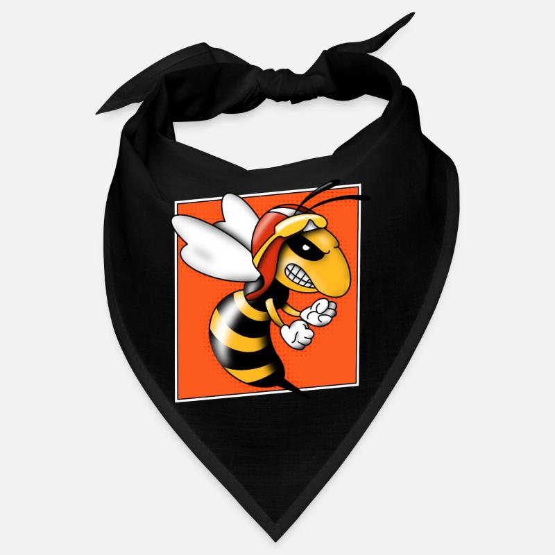 Hornet halftone Biene Wespe Pop Art Comic Style Bandana