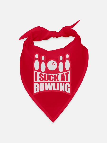 Je suis nul au bowling - Bandana - rouge - Devant