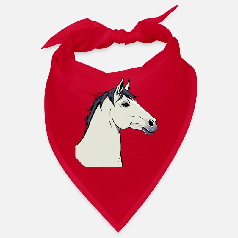 Weisses Pferd Bandana