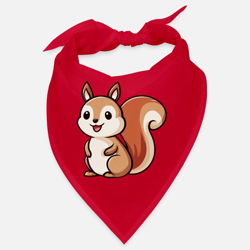 Whimsical Squirrel Charm Bandana