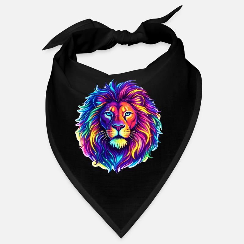 Lion Neon Animal Bandana