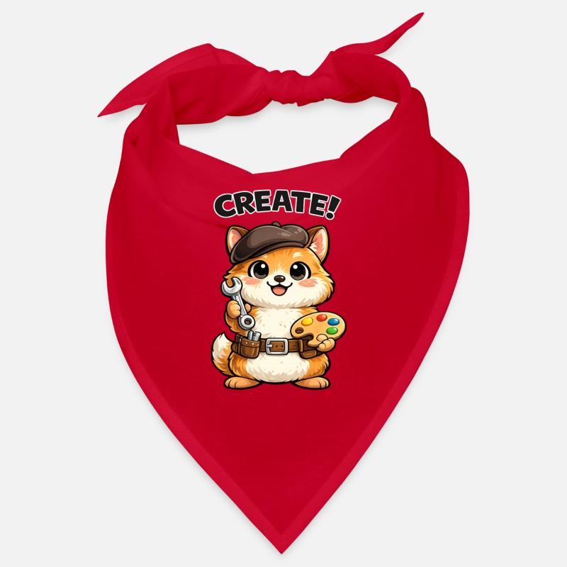 Kitten Artist Creative Workshop Bandana
