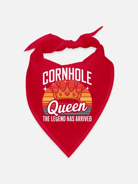  Cornhole Queen The Legend Has Arrived Königin Des - Bandana - Rot - Vorne