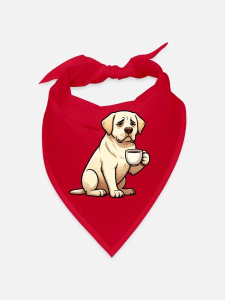 Labrador Labradorbesitzer Labradorliebhaber Labbi - Bandana - Rot - Vorne