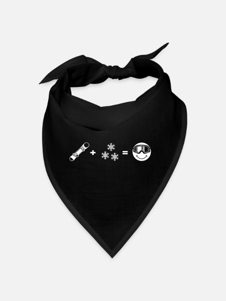 snowboarder "snowboarder-love" freestyleboard - Bandana - Schwarz - Vorne