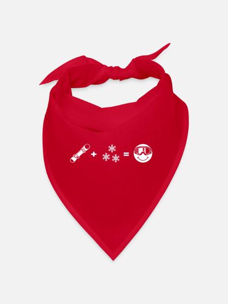 snowboarder "snowboarder-love" freestyleboard - Bandana - Rot - Vorne