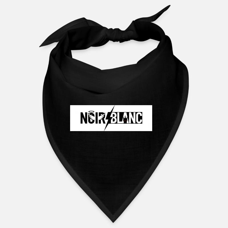 NoirBlanc Éclair Grafique – Logo Contraste Bandana