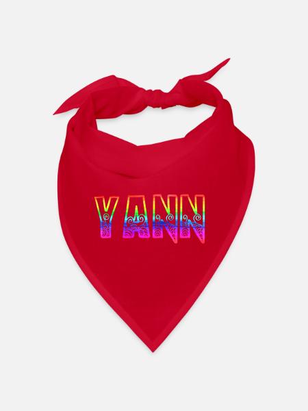 yann rs arc-en-ciel - Bandana - rouge - Devant