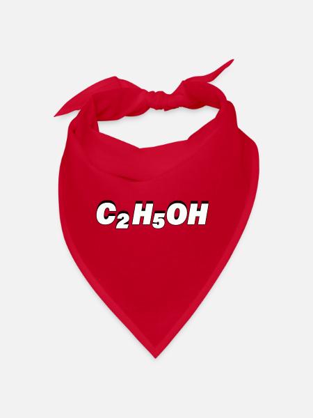 C2H5OH - Bandana - Rot - Vorne