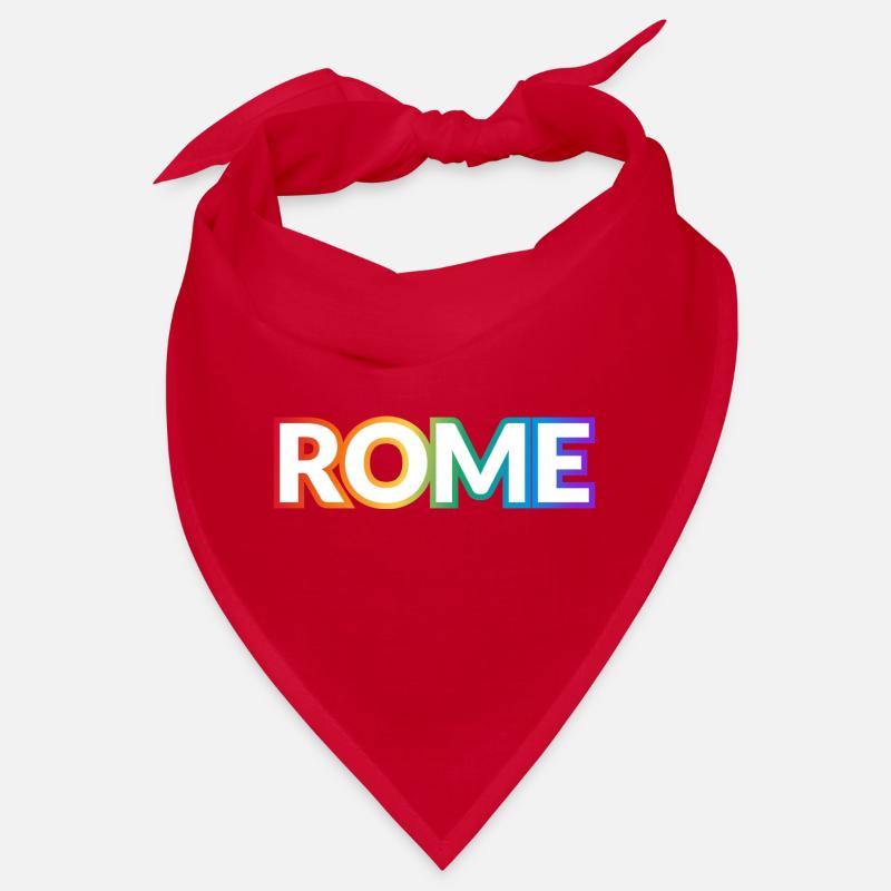 ROME PRIDE Regenbogentext Bandana