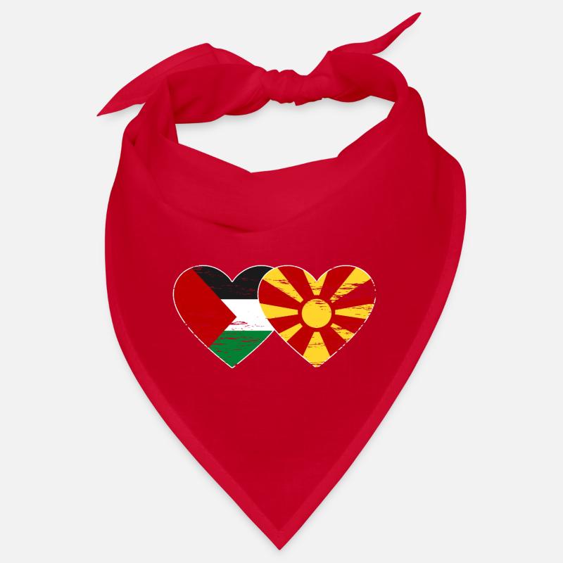 Drapeau de la Palestine et de la Macédoine utilisé Bandana