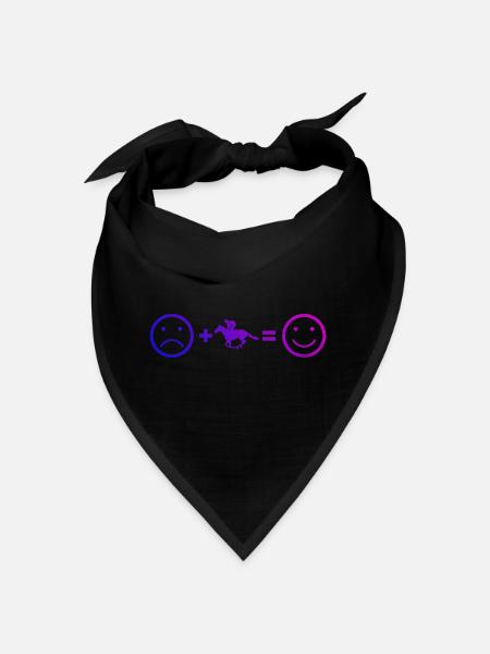 Damen Rennreiten Horse Riding Equestrian - Bandana - Rot - Vorne