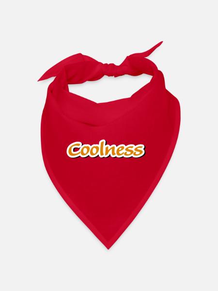 coolness claim Vectorgraphic - Bandana - red - Front