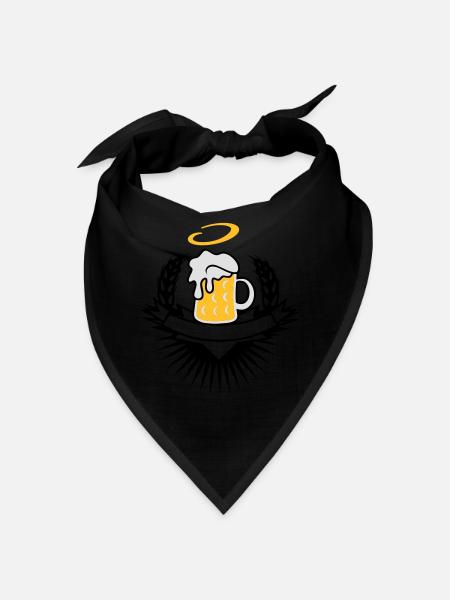 Une chope de bière comme un blason - Bandana - rouge - Devant